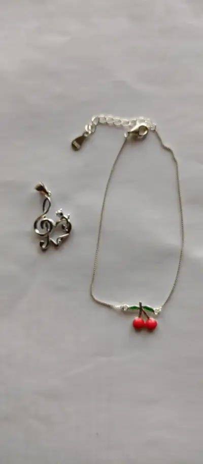 Pulsera o tobillera de plata - miniatura 2