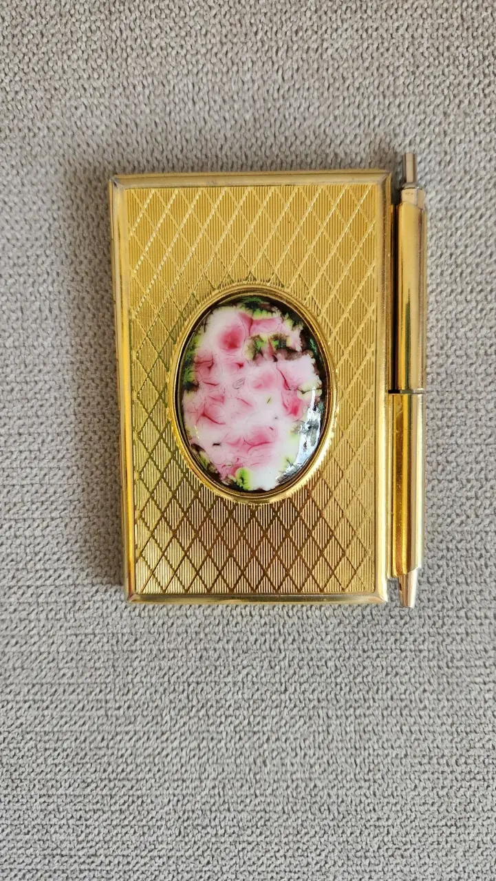 Mini agenda metálica vintage años 90 - 2