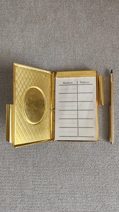 Mini agenda metálica vintage años 90 - miniatura 3
