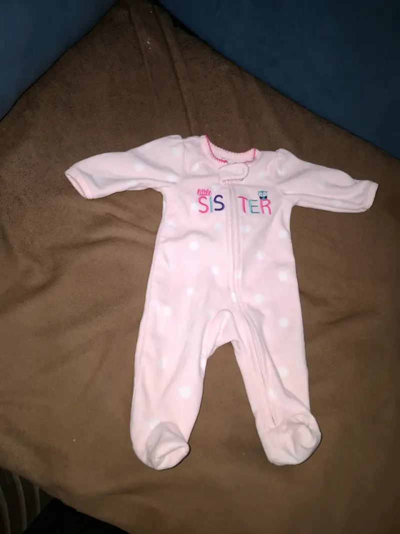 Pijama rosado para bebé RN - 1