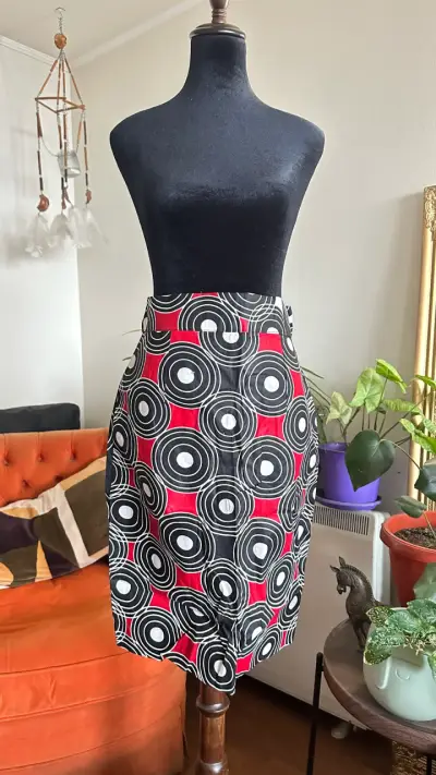 Falda tubo tela africana - miniatura 2