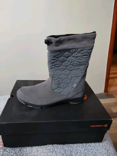 Botas grises Merrell para invierno - miniatura 2