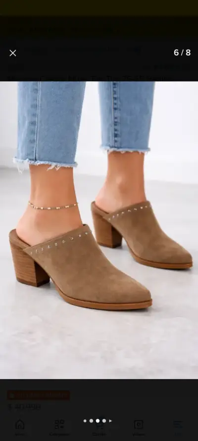 Zapatos de mujer color beige - miniatura 3