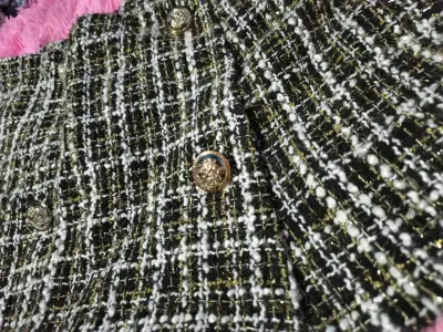 Short de tweed estilo elegante - miniatura 2