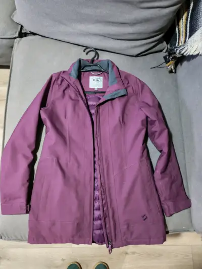 Chaqueta doite  morado mujer con capucha - miniatura 1