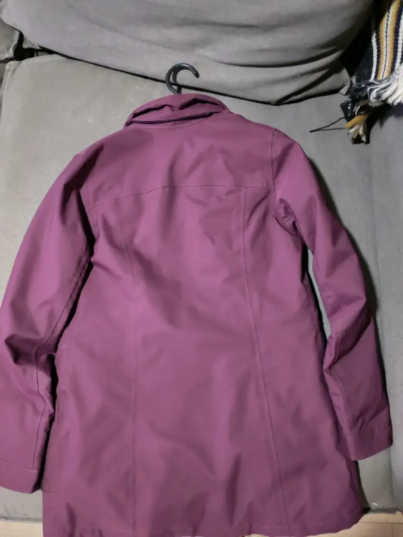 Chaqueta doite  morado mujer con capucha - 2