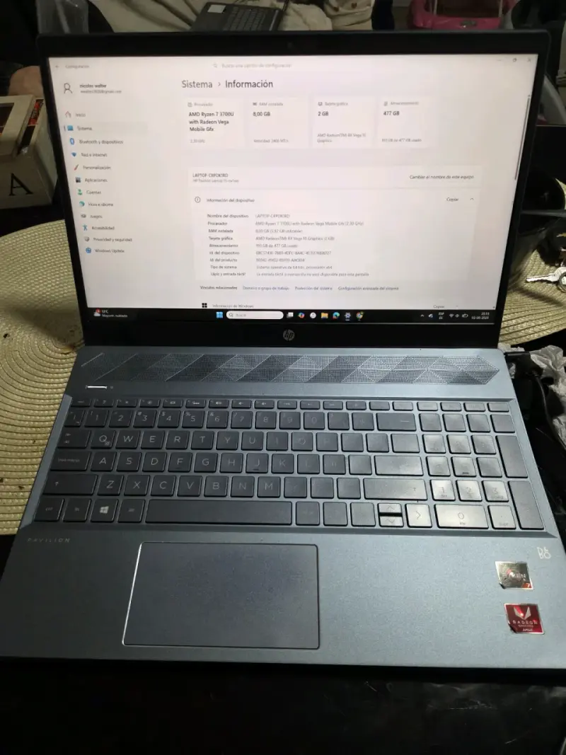 Notebook HP Pavilion Ryzen 7 - 4