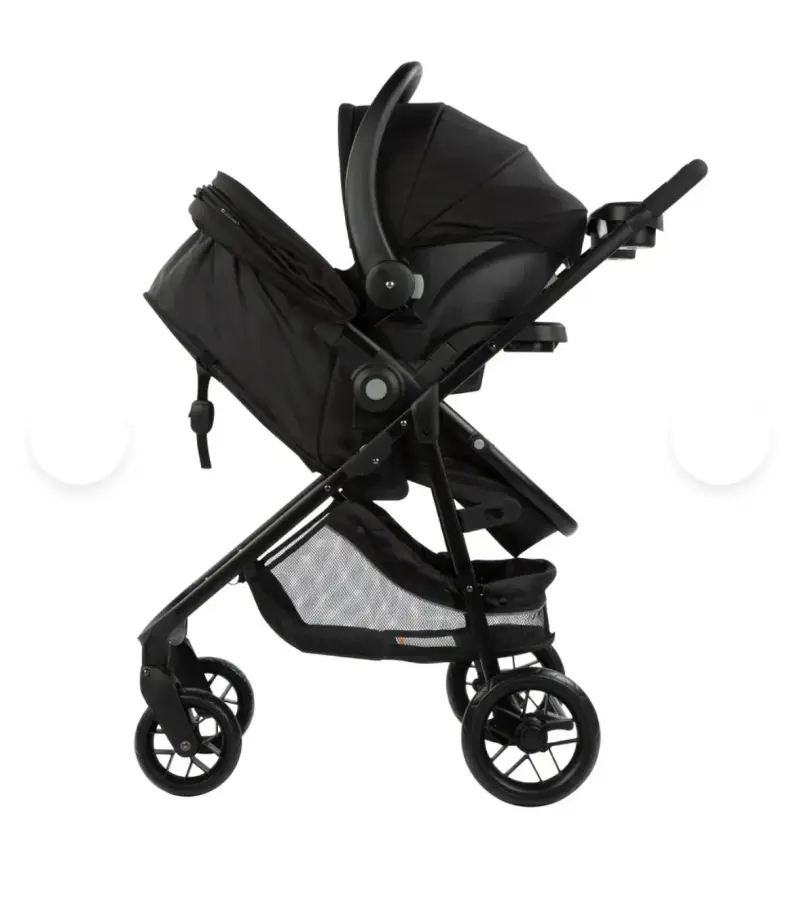 Coche de bebé negro multifuncional - 2