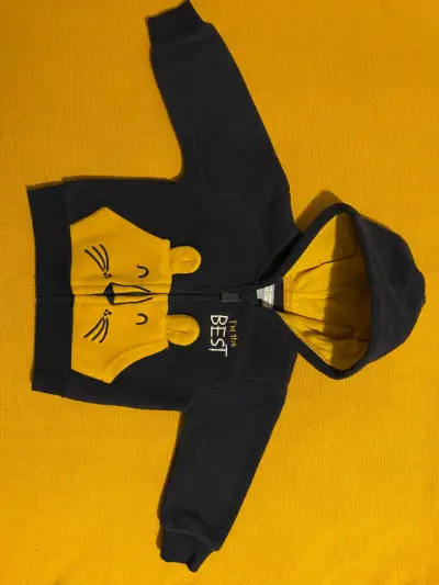 Conjunto bebé león azul y amarillo,talla 6-9 meses - miniatura 2