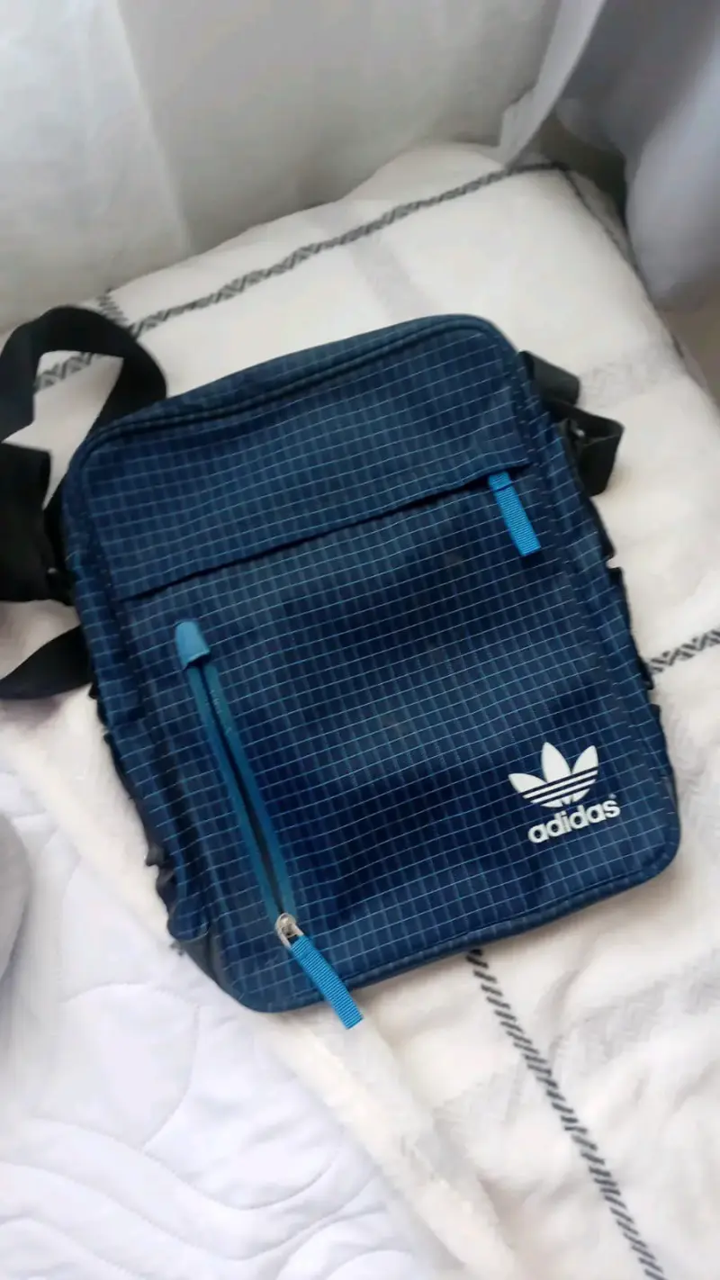Bolso cruzado Adidas azul - 1