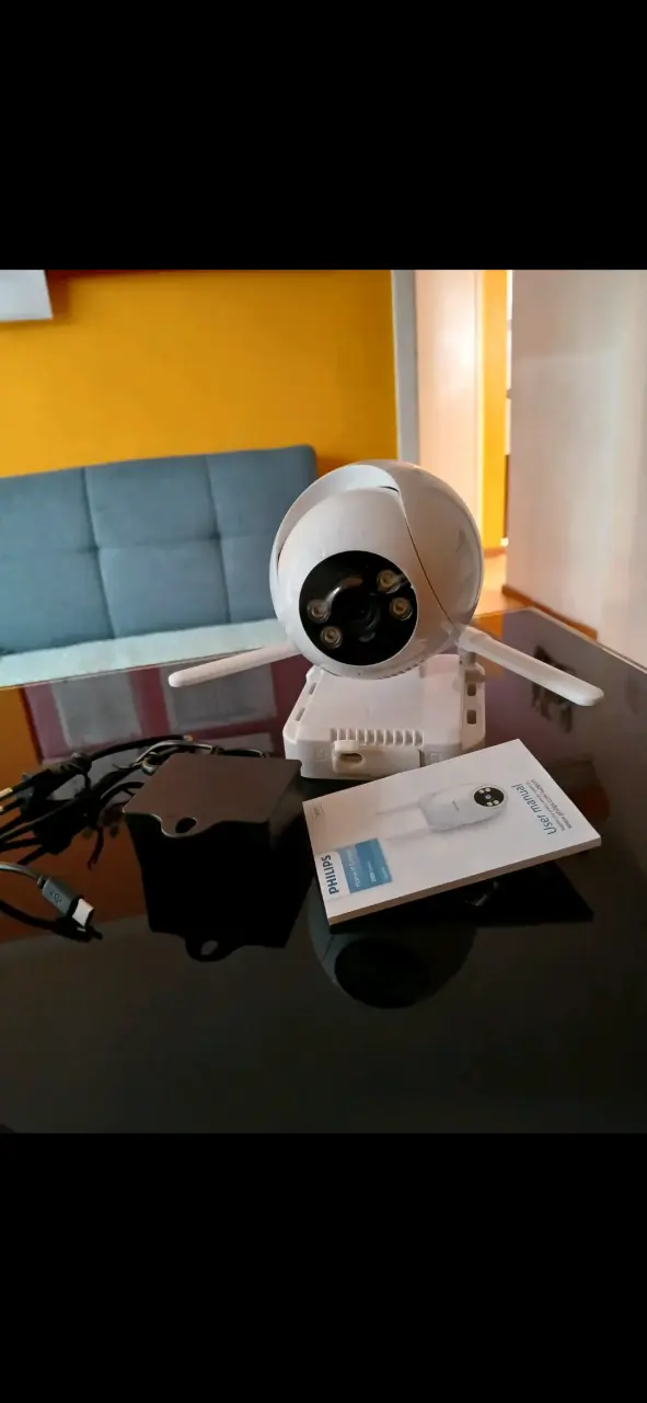 Cámara de seguridad IP Phillips blanca