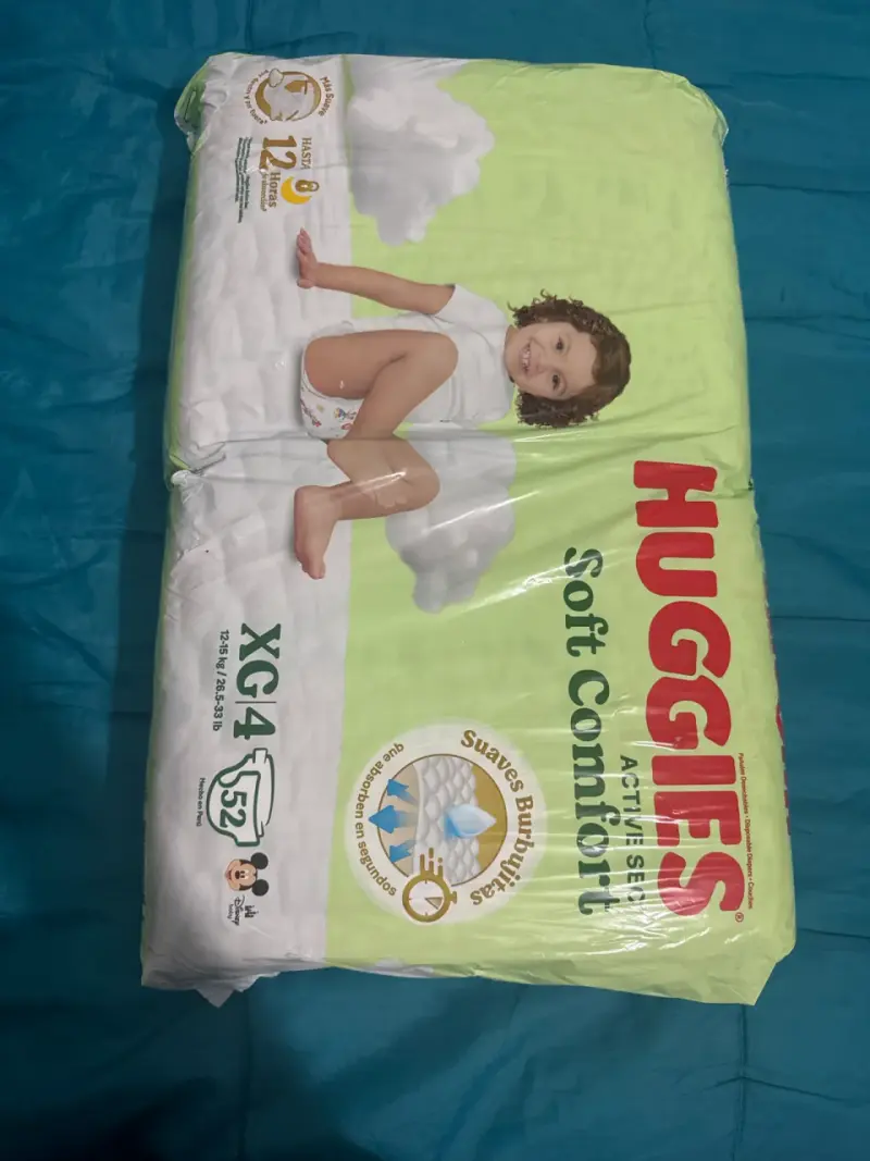 Pañales Huggies XG 52 unidades
