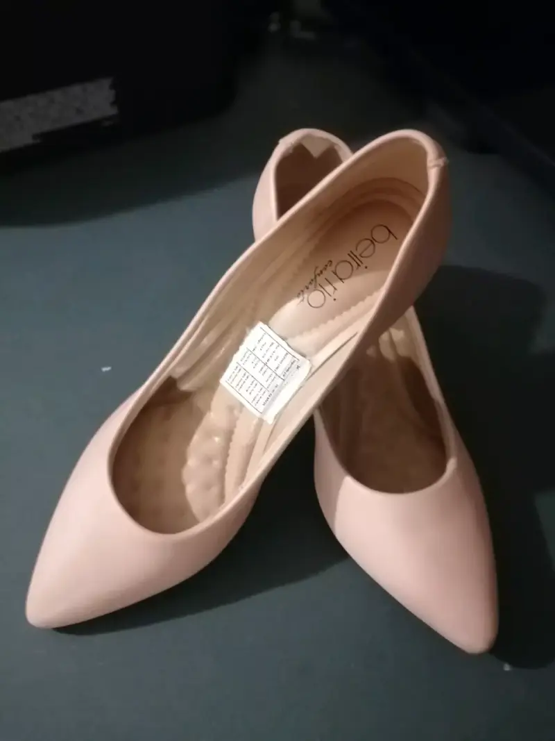 Zapatos de tacón rosa claro - 2
