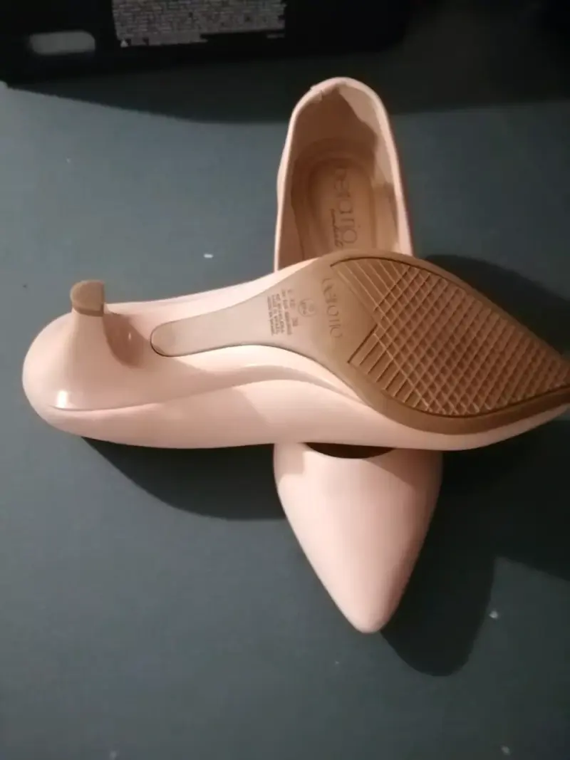 Zapatos de tacón rosa claro - 4