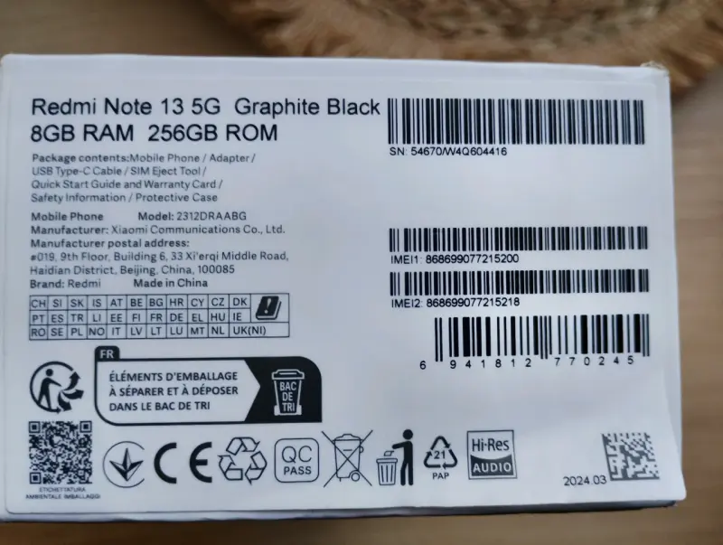 Xiaomi Redmi Note 13 5G/256GB/8GB - 2