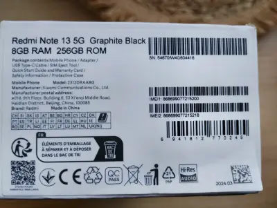 Xiaomi Redmi Note 13 5G/256GB/8GB - miniatura 2