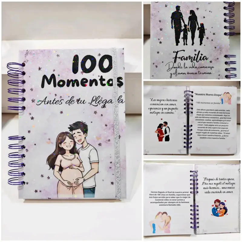 Cuaderno 100 Momentos esperando tu llegada - 1