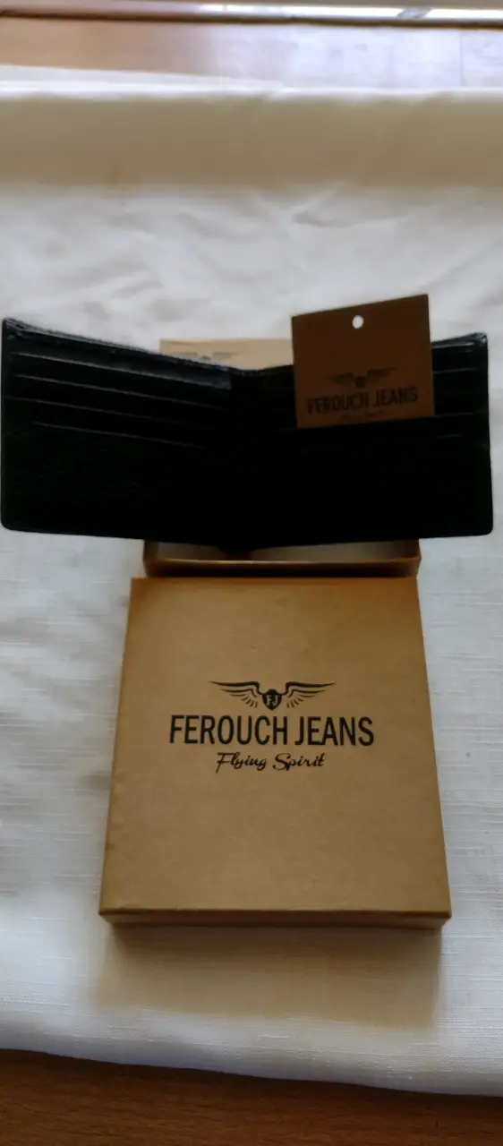 Billetera Ferouch Jeans Negra - 1