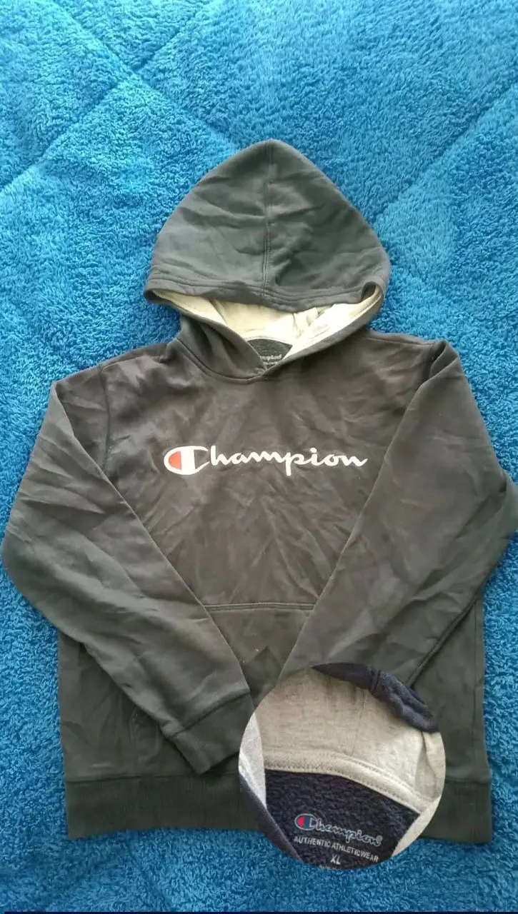 Polerón gris Champion con capucha - 1