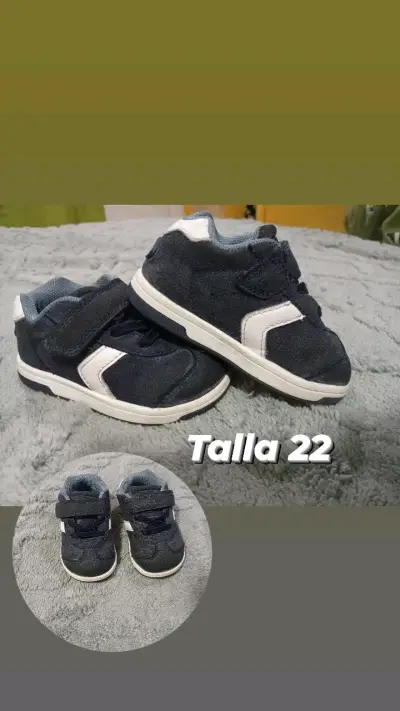 Zapatos bebé talla 22 blancos - miniatura 2