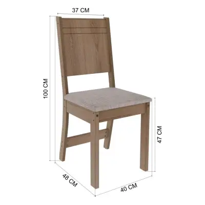 Comedor de 4 puestos de madera - miniatura 3