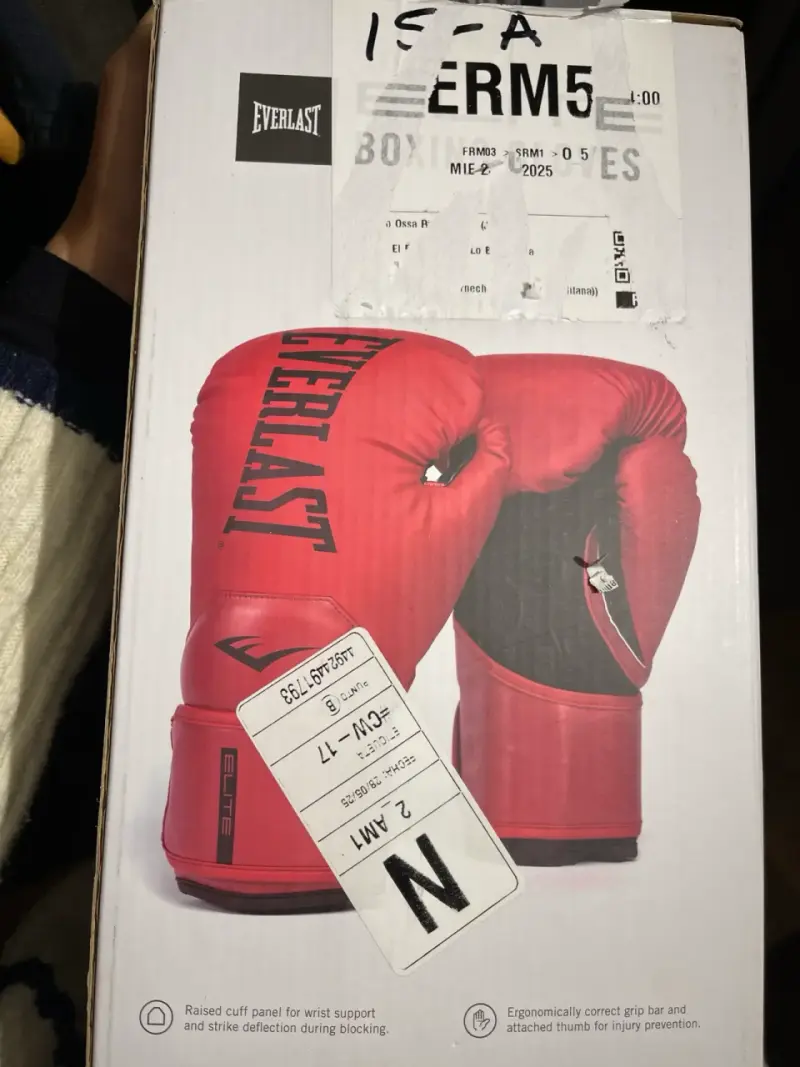 Guantes de boxeo Everlast rojos