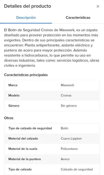 Botas de seguridad beige Maxwork - miniatura 6