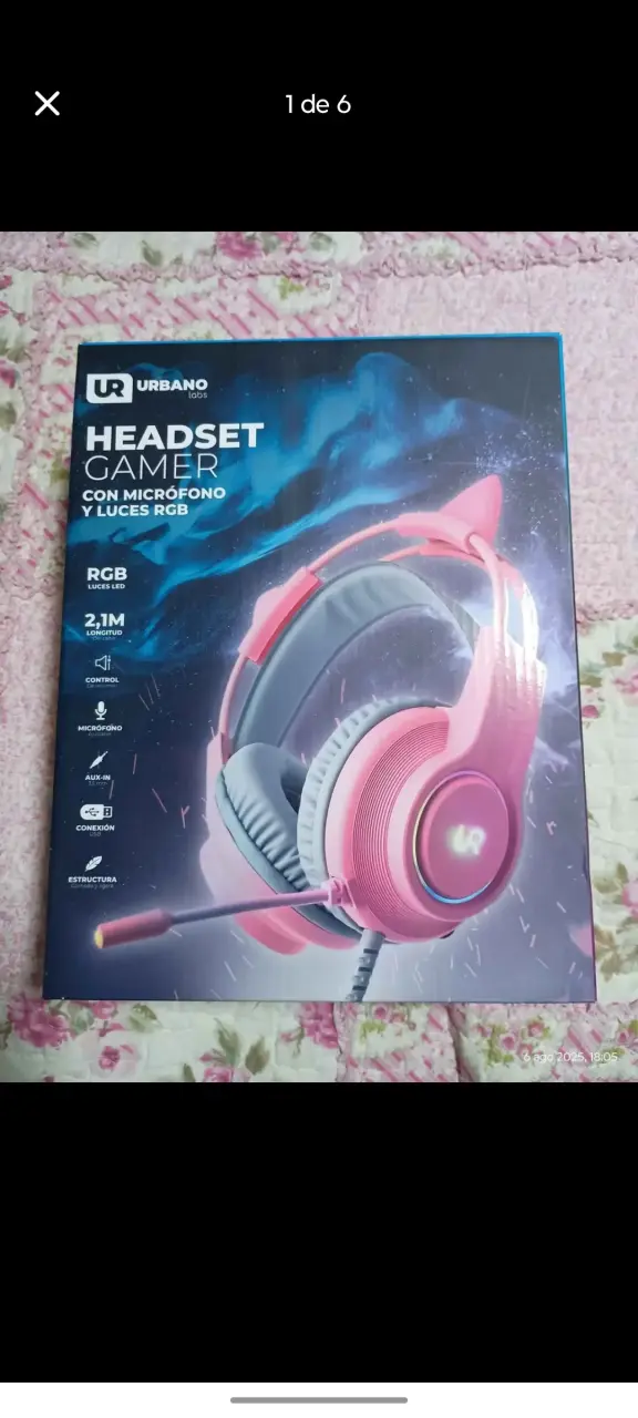 Headset gamer Urbano RGB - 1