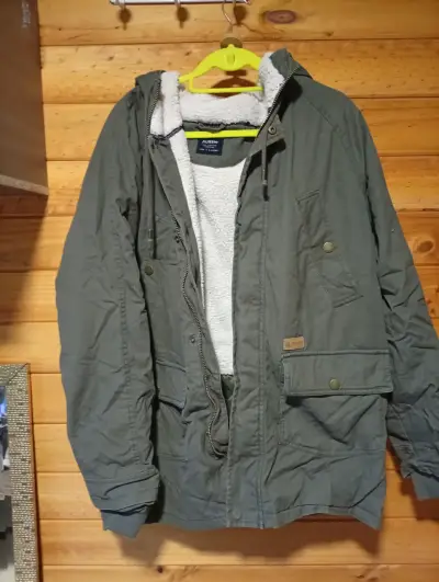 Parka verde con forro polar - miniatura 1