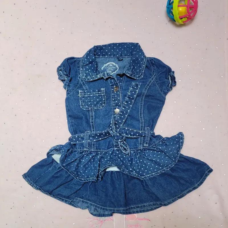 Vestido de mezclilla infantil