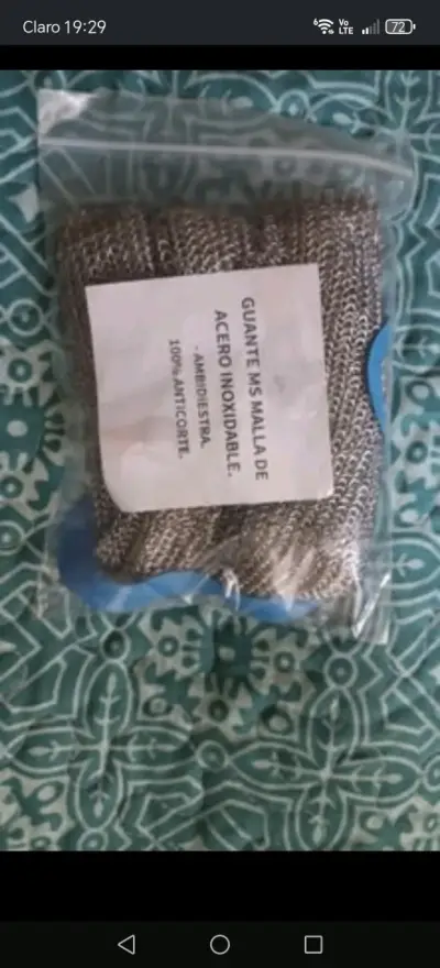 Guantes anticorte de acero Inoxidable Talla S y L - miniatura 1