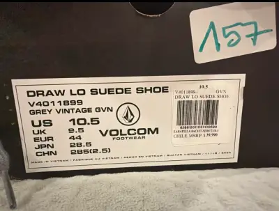Zapatillas Volcom grises nuevas 44 - miniatura 2