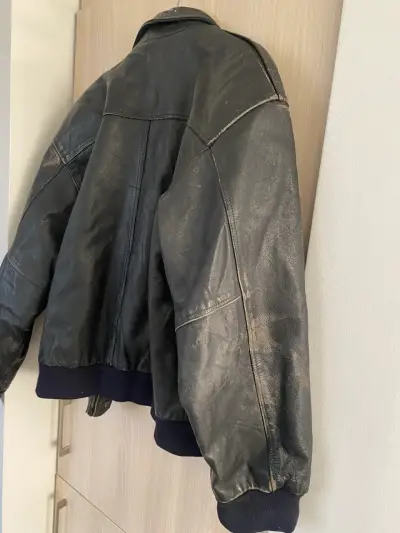 Chaqueta de cuero negra Niki - miniatura 2