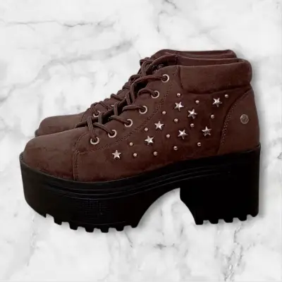 Botines marrones con plataforma - miniatura 2