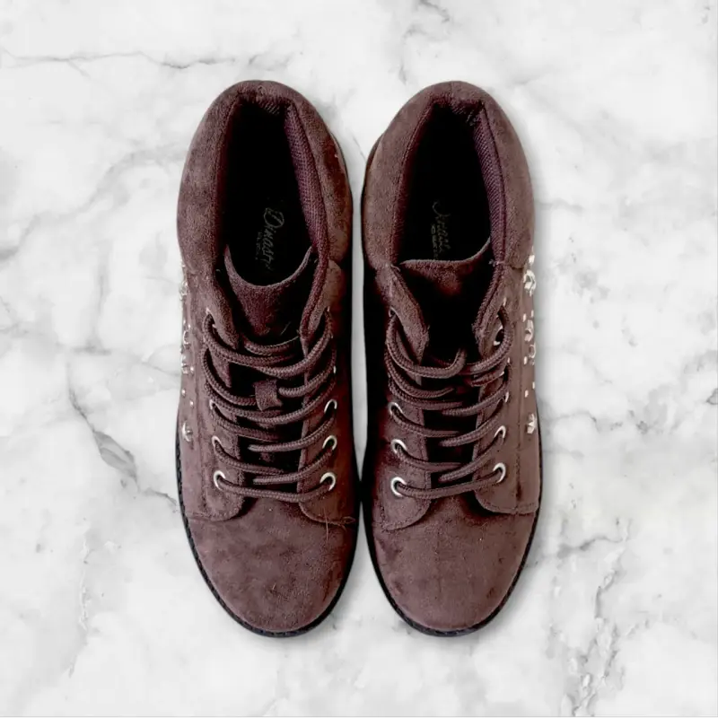 Botines marrones con plataforma - 4