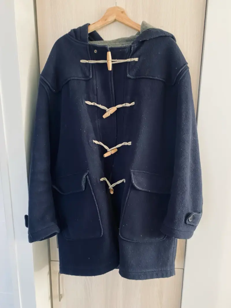 Abrigo Benetton azul oscuro original - 1