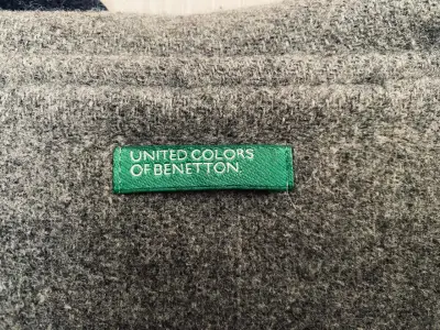 Abrigo Benetton  azul oscuro  original - miniatura 6