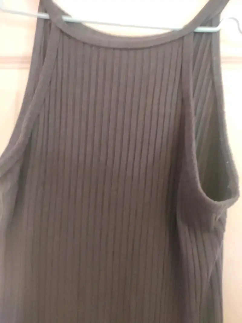 Vestido gris/negro sin mangas - 3