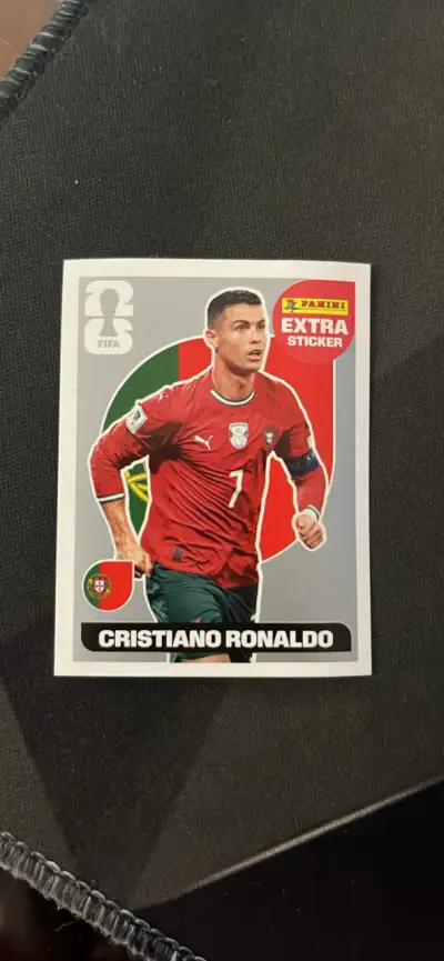 Lámina Panini Cristiano Ronaldo extra player silve - miniatura 1