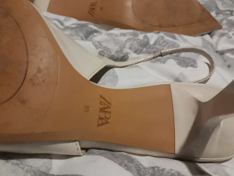 Zapatos de tacón beige Zara - 5