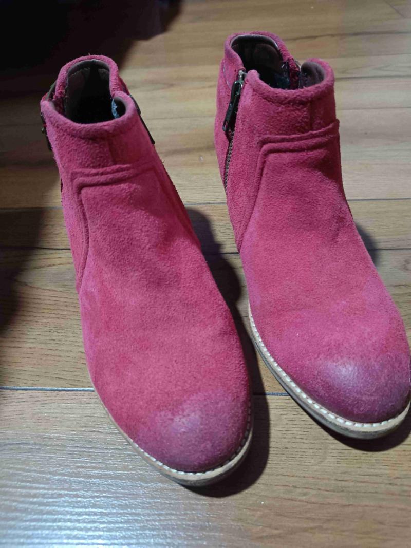 Botines rojos de gamuza Cat - 2