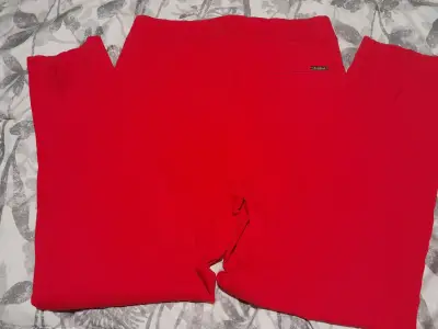 Pantalones capri evoque  rojos de mujer - miniatura 3