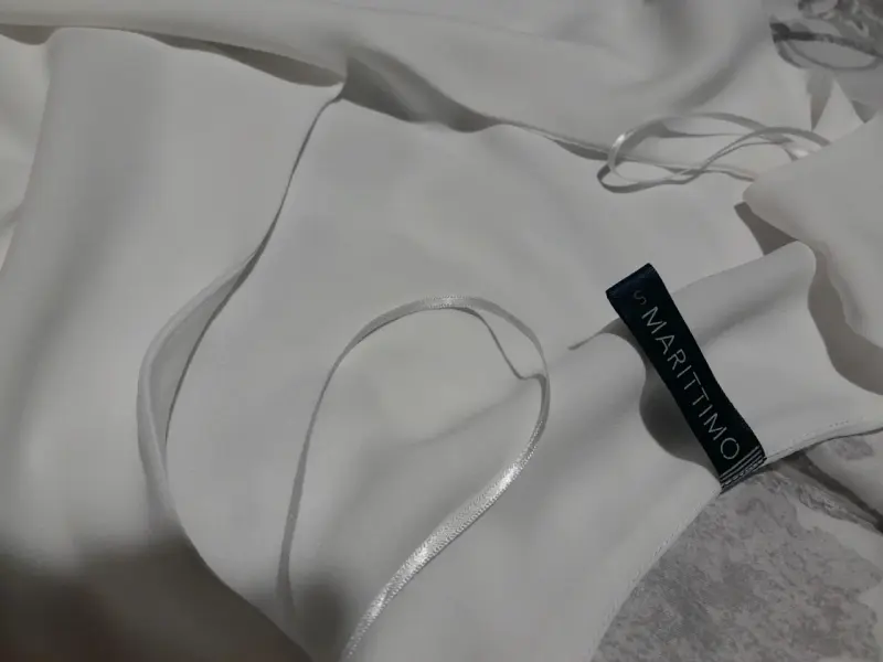 Blusa blanca elegante Marítimo - 1