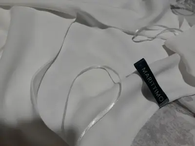 Blusa blanca elegante Marítimo - miniatura 1