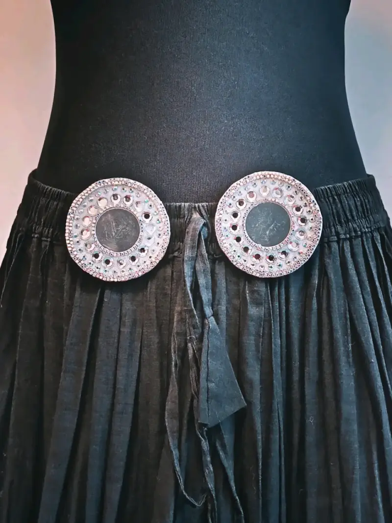 Accesorio de danza tribal, mandala espejo - 1