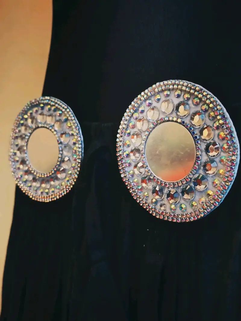 Accesorio de danza tribal, mandala espejo - 3