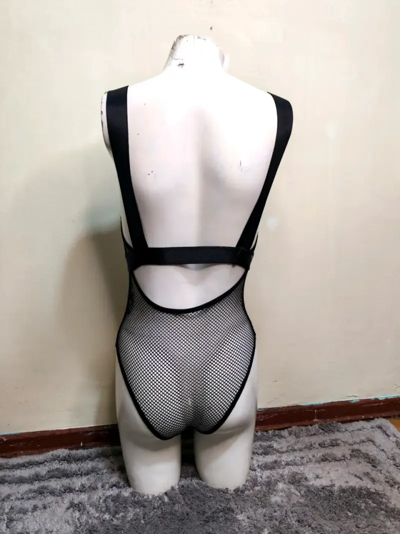 Body negro de red estilo sexy - 6