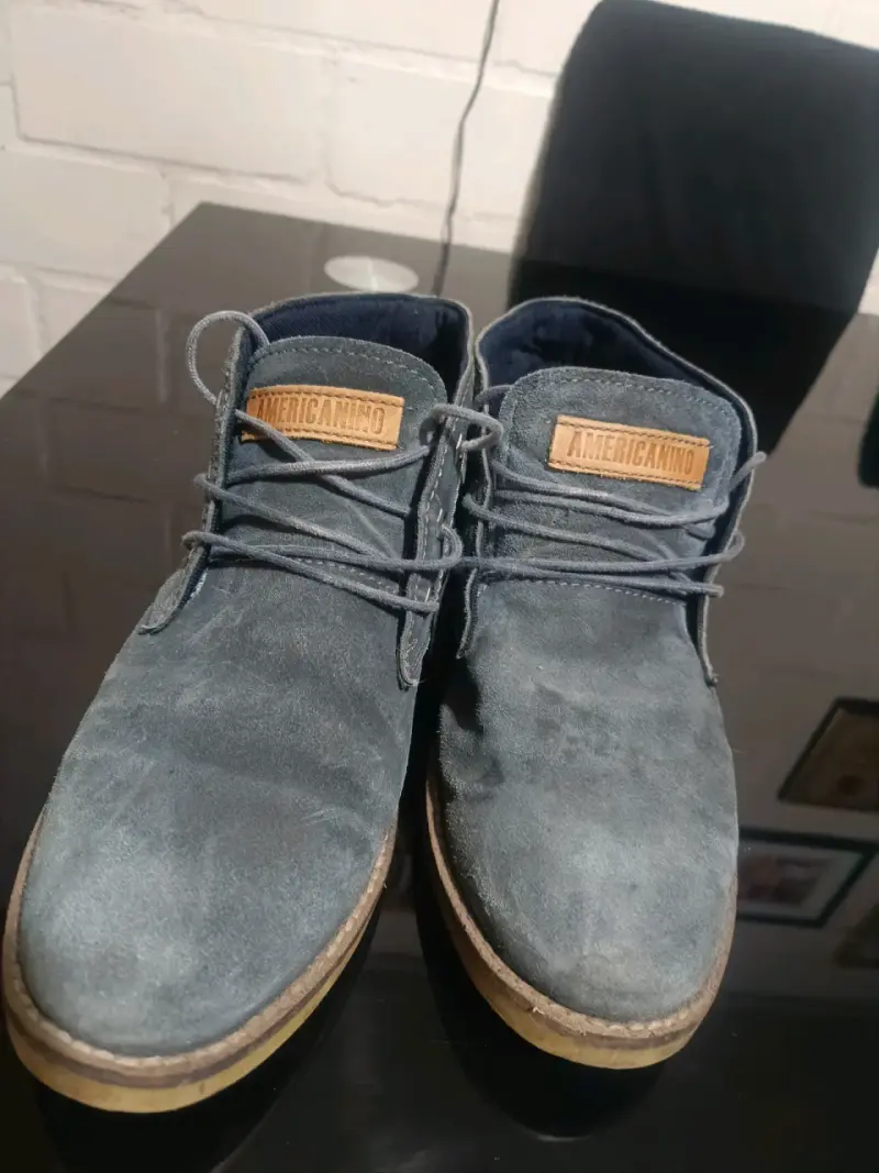 Botines de cuero azul Americano - 2