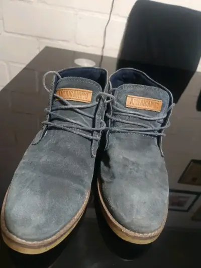 Botines de cuero azul Americano - miniatura 2