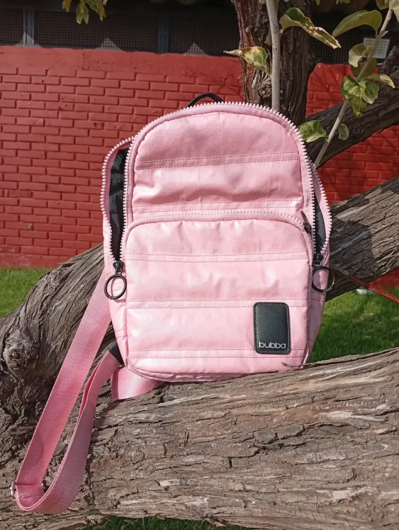Linda Mochila rosada  compacta Bubba